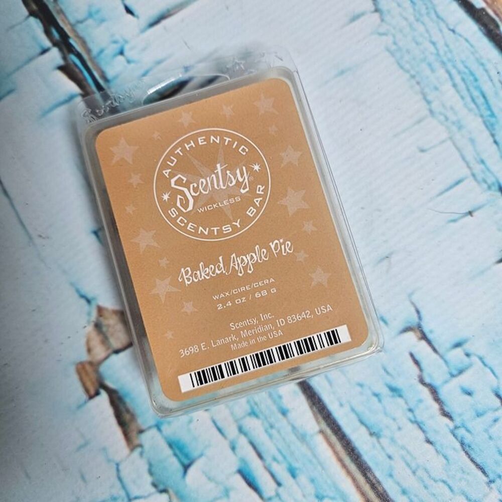 Scentsy Baked Apple Pie Wax Bar Rare Retired 2.4oz Authentic